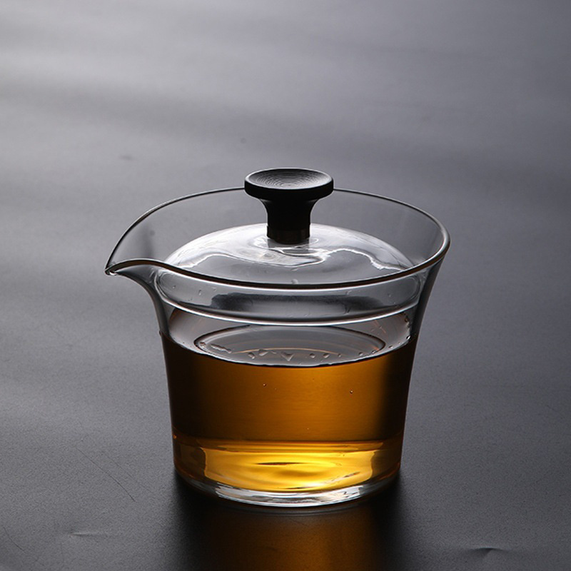 Glass Container Set - 日本の白鳥の形をした透明な伸縮性のあるティーカップと蓋,お茶,コーヒー,茶道,茶道アクセサリーセット