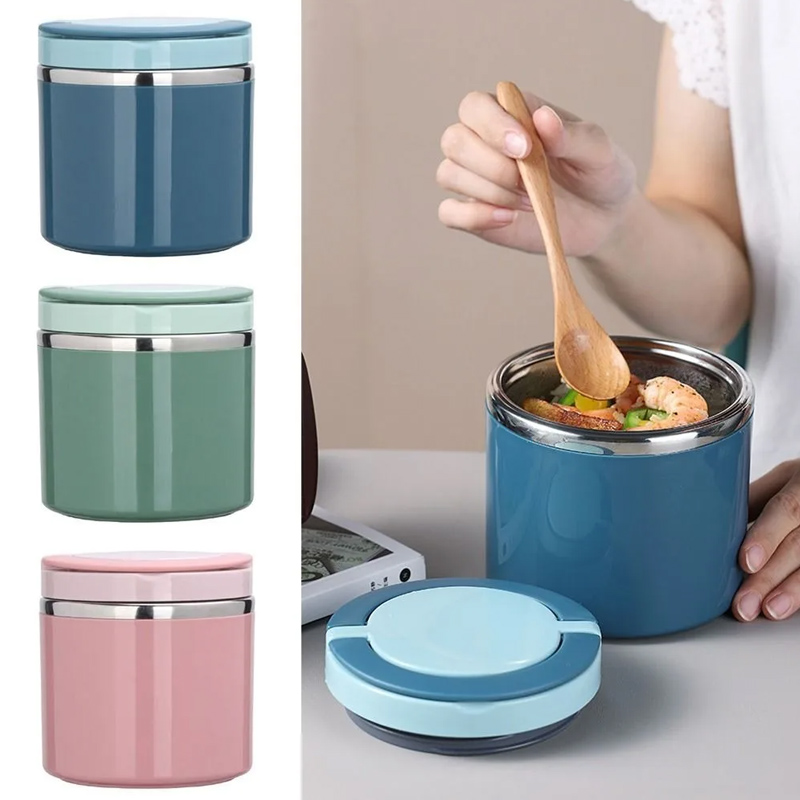 Meal Prep Kits - スープ魔法瓶食品瓶断熱ランチ容器弁当箱冷たいホット食品食品フラスコステンレス鋼ランチボックスハンドル付き