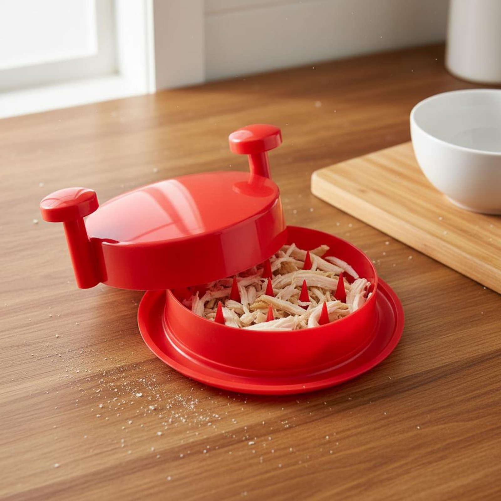 Meal Prep With Chicken - 鶏胸肉シュレッダー 高タンパク質ミールプレップ用鶏肉シュレッダーツール 肉挽きツール 食品グレード素材 低カロリー対応