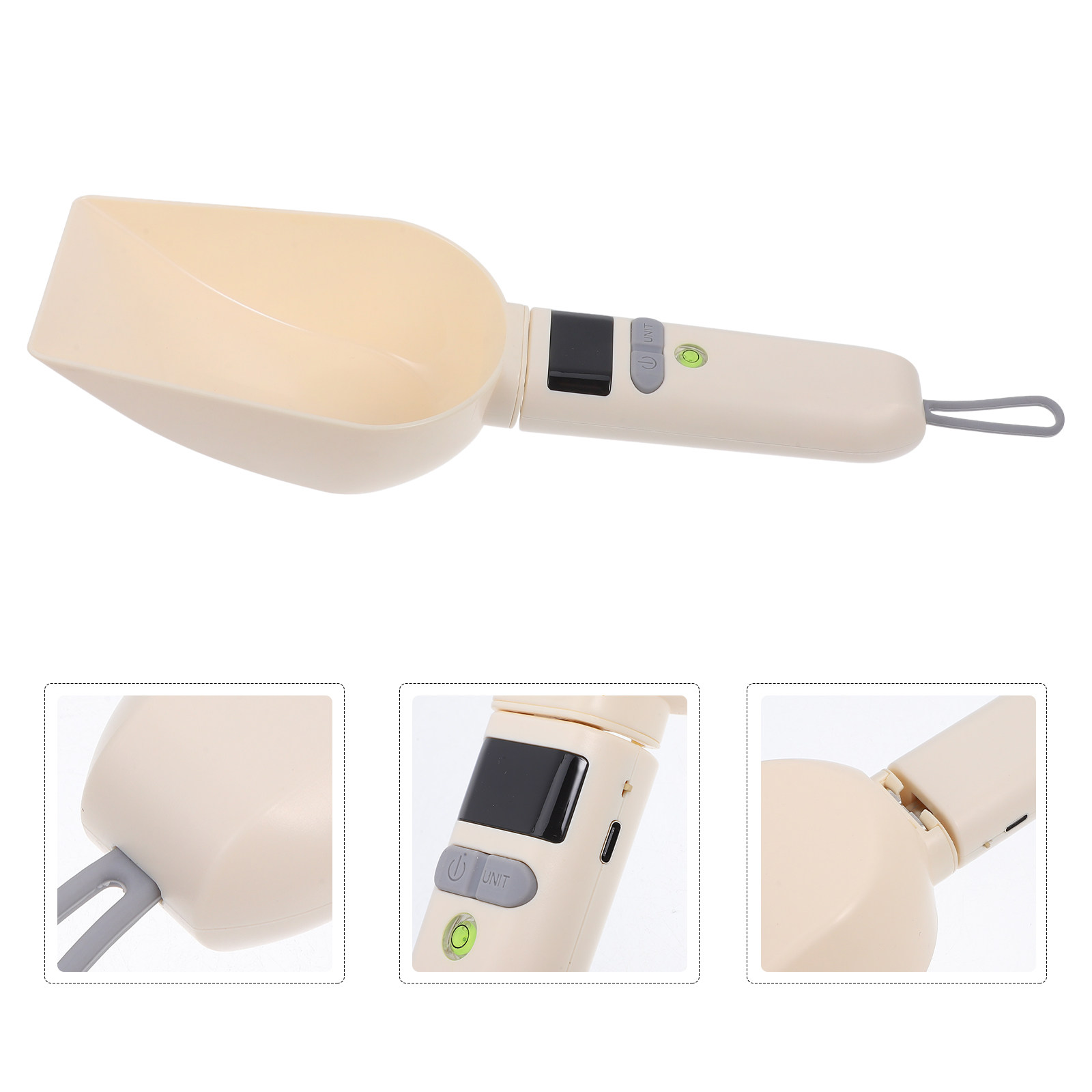 Portion Scale Digital - デジタル計量スプーン（重量計付き）ペットフード用電子スプーン 犬猫の餌やり キッチンベーキング 分量管理 LED
