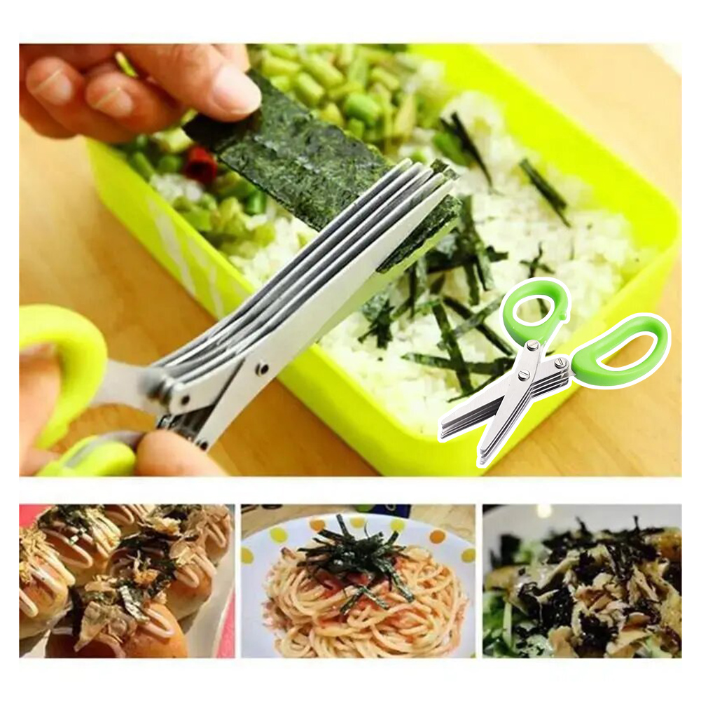5枚刃ステンレス製ハーブはさみ、鋭利な刃のカッターツール、ハ - Meal Prep Veggie のレビューと価格