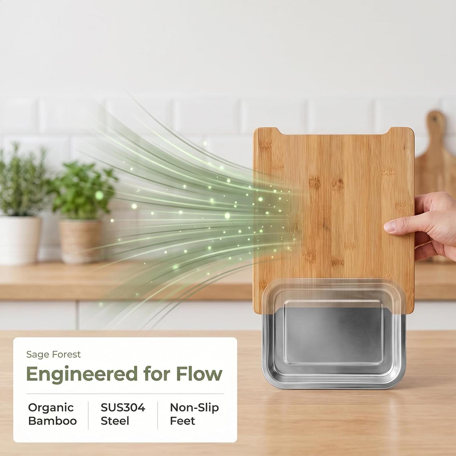 滑り止め加工の木製カッティングボード、食品準備、チョッピング - Meal Prep Veggie のレビューと価格