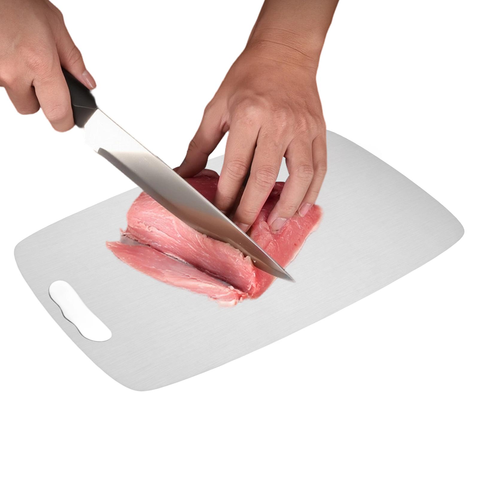 厚さ1.2mmのステンレス製まな板、両面ステンレス製カッティ - Meal Prep With Chicken のレビューと価格