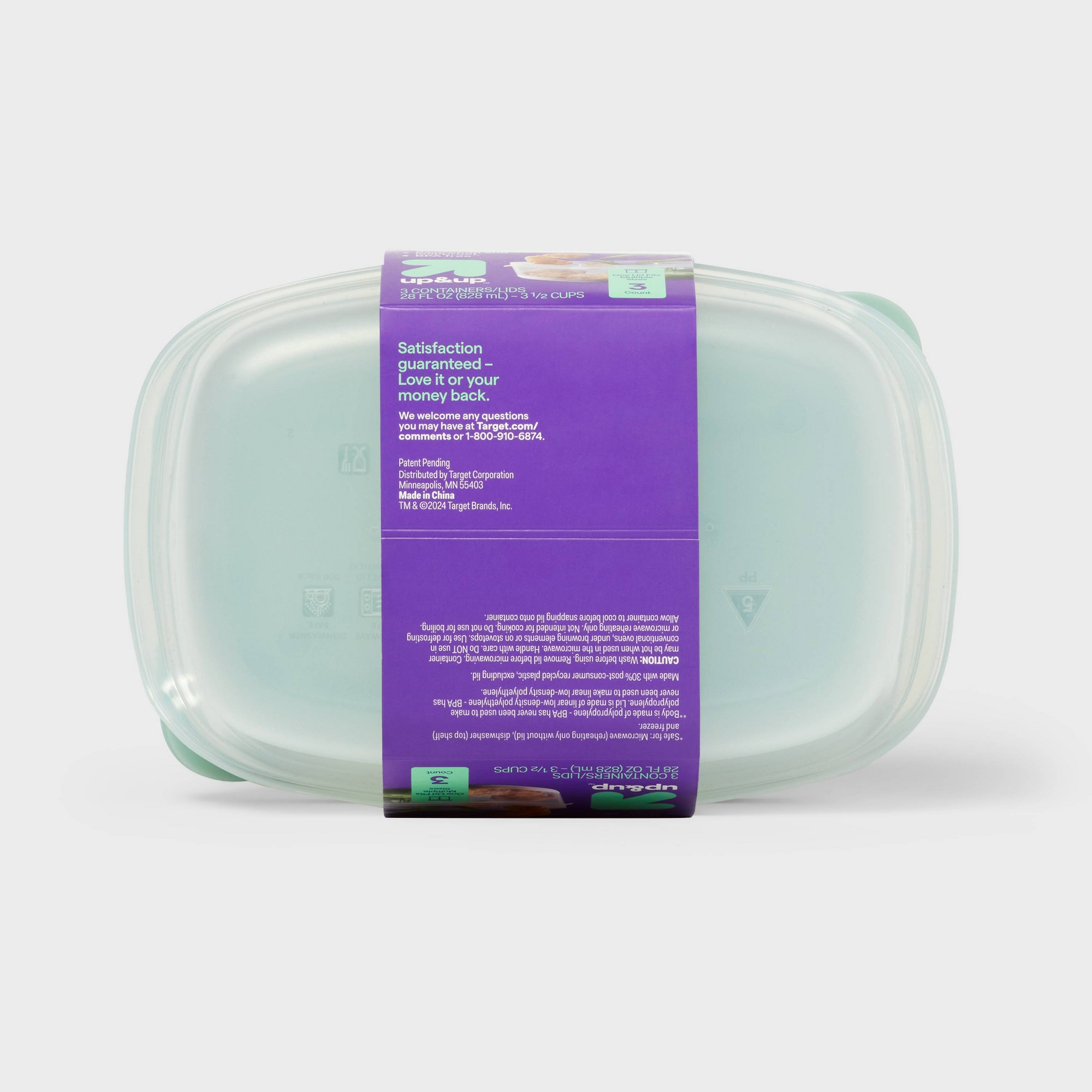3個入り透明プラスチック製分割長方形食品保存容器、スナップ蓋 - Meal Prep Containers のレビューと価格