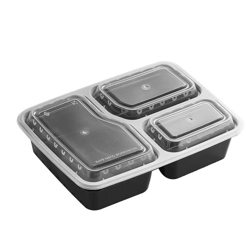 7パック 3コンパートメント 食事準備コンテナ 極厚食品保存 - Meal Prep Kits のレビューと価格