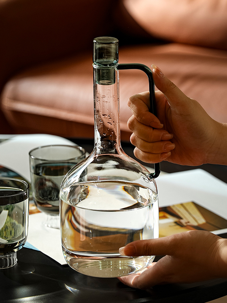 北欧風耐熱ガラス製クールケトル、家庭用ウォーターボトル、オリ - Glass Container Set のレビューと価格