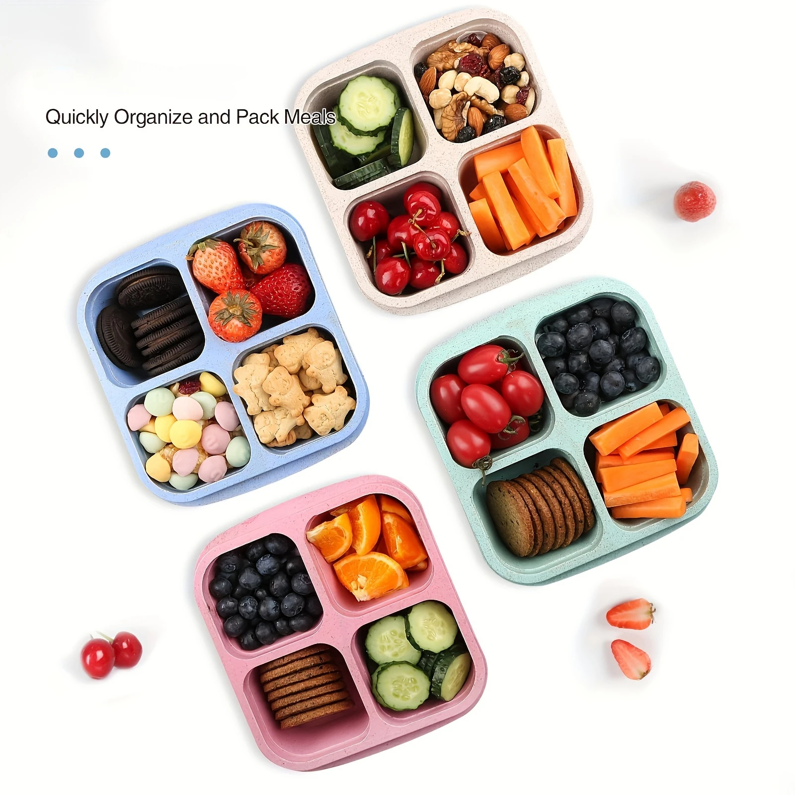 透明な蓋付きの食器棚,スナック用のキッチン容器,食品を新鮮に - Meal Prep Kits のレビューと価格