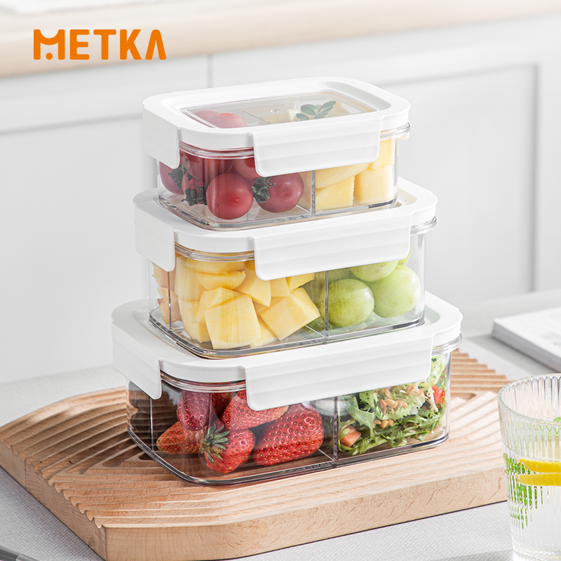 密閉型食品保存容器,サラダ弁当箱,透明,持ち運び可能,学校, - Meal Prep Kits のレビューと価格