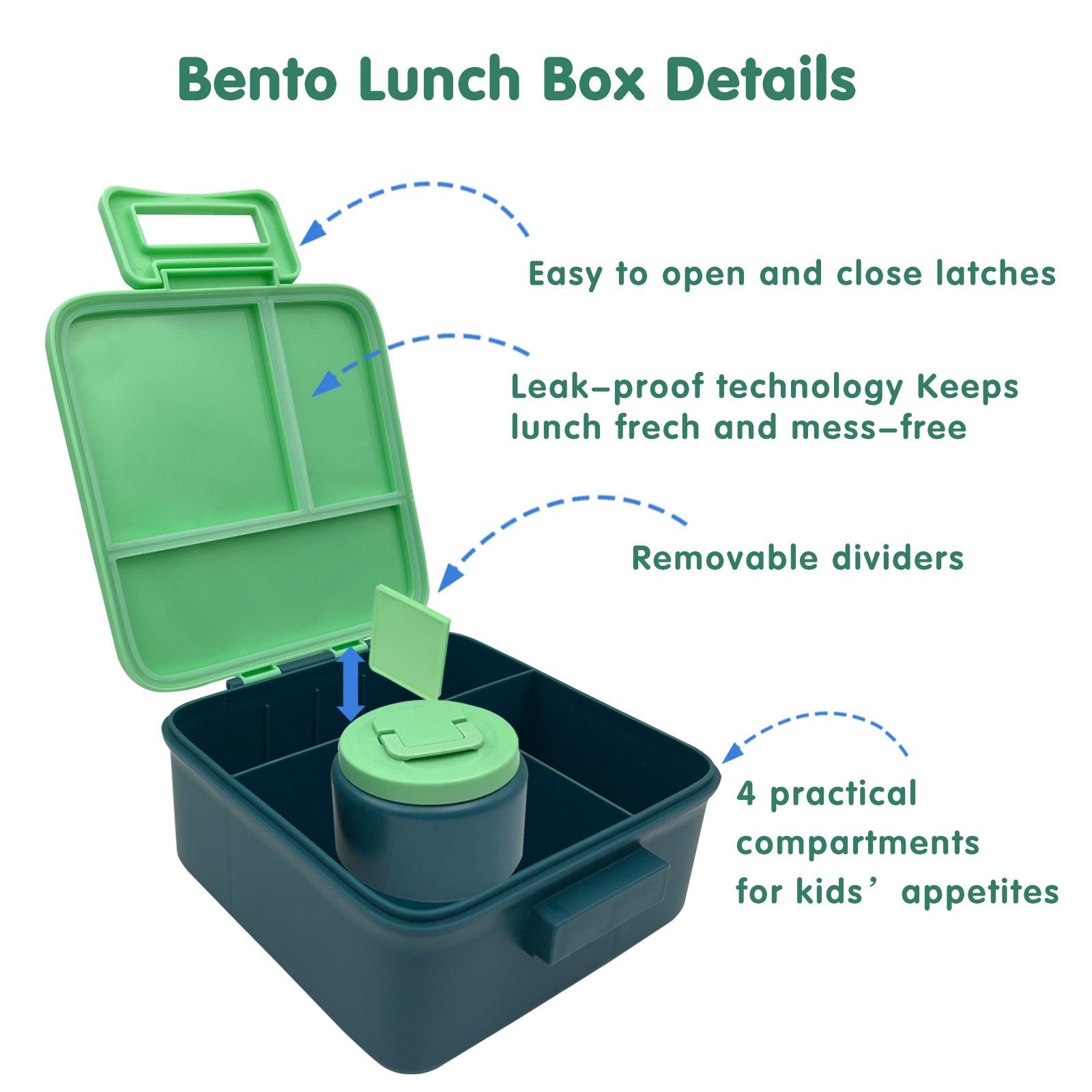 子供用弁当箱1セット、8オンス真空断熱フードジャー付き、学校 - Meal Prep Kits のレビューと価格