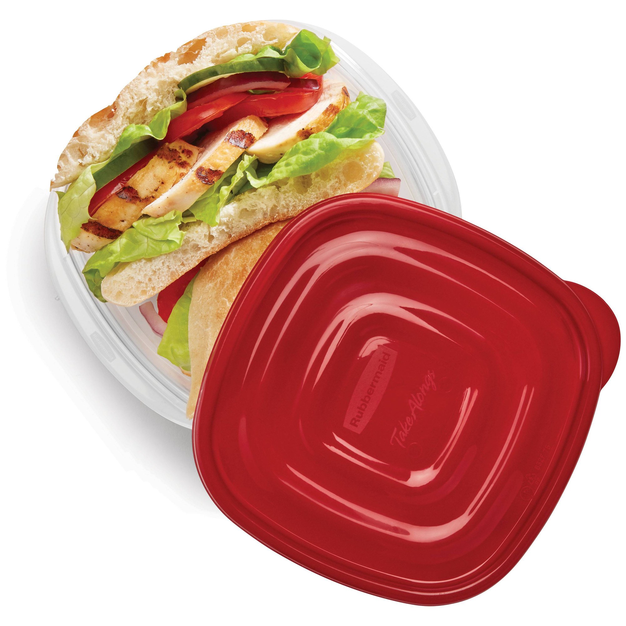 赤い蓋付き食品保存容器5個セット、1.26カップの再利用可能 - Meal Prep Containers のレビューと価格