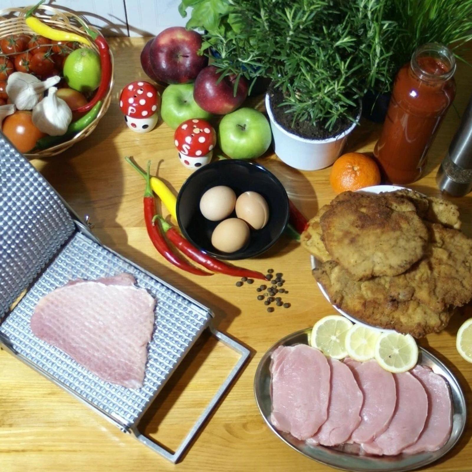 肉軟化剤 ステンレス製 手動 キッチンガジェット キッチン用 - Meal Prep With Chicken のレビューと価格