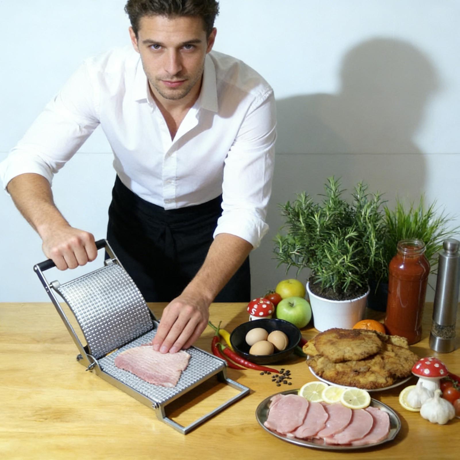 肉軟化剤 ステンレス製 手動 キッチンガジェット キッチン用 - Meal Prep With Chicken のレビューと価格