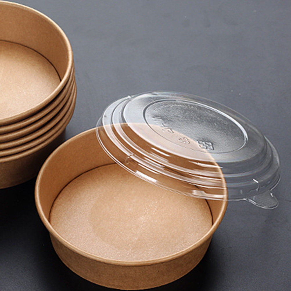 20個入りクラフト紙ボウル、漏れ防止使い捨てサラダボウル、食 - Meal Prep Containers のレビューと価格