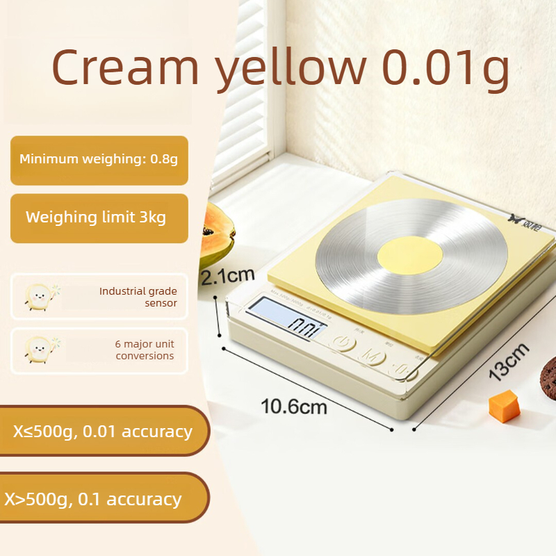 0.01g 3kg 高精度デジタルキッチンスケール 丸型ステ - Portion Scale Digital のレビューと価格