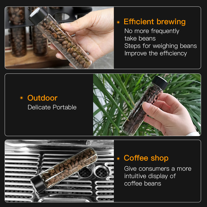 AliKisscafe コーヒー豆収納容器ディスプレイラック - Glass Container Set のレビューと価格