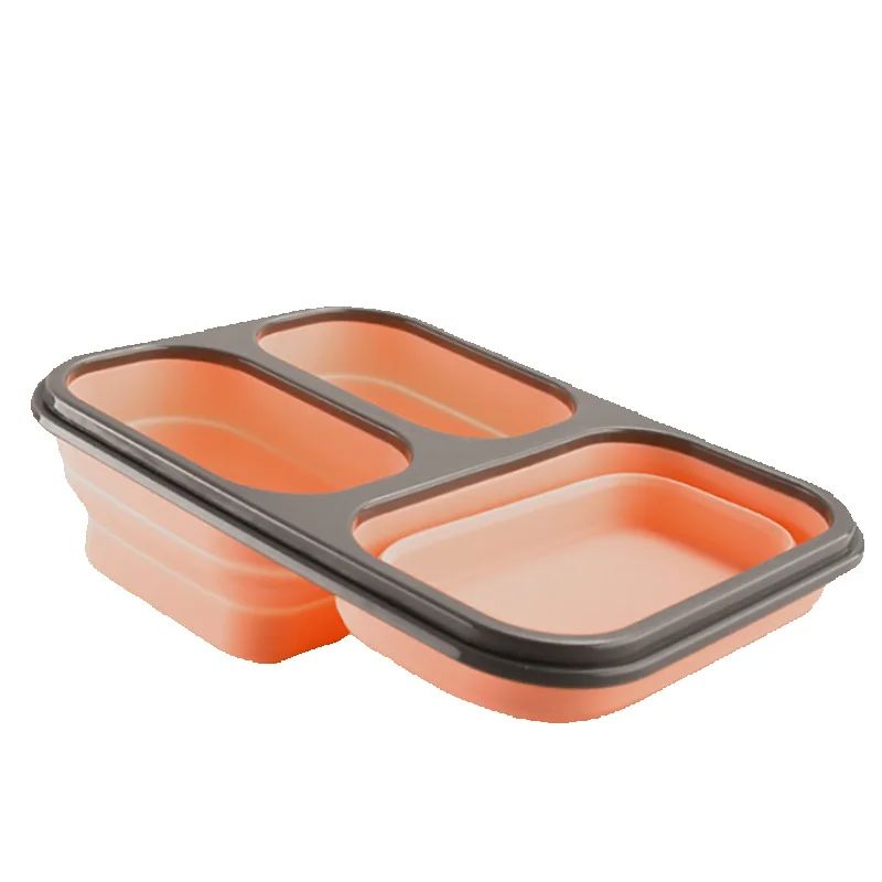 1100 ミリリットル折りたたみシリコン弁当箱ポータブル電子 - Meal Prep Kits のレビューと価格