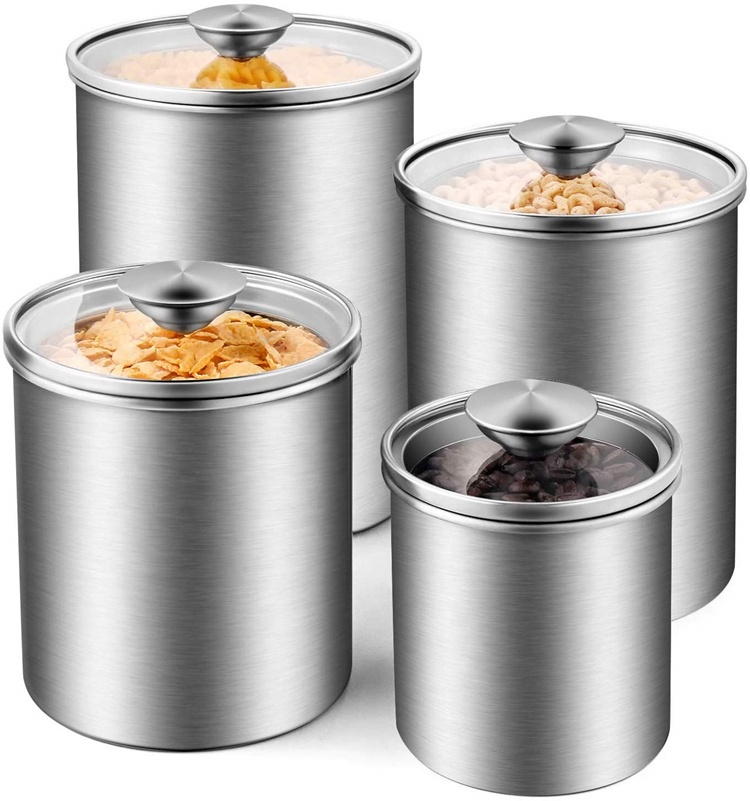 食品保存容器 茶葉 コーヒー 砂糖 小麦粉 密閉 キッチン  - Glass Container Set のレビューと価格
