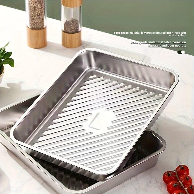 3個入り大型ステンレス製ベーキングトレイ（蓋付き）/野菜用ロ - Meal Prep Veggie のレビューと価格