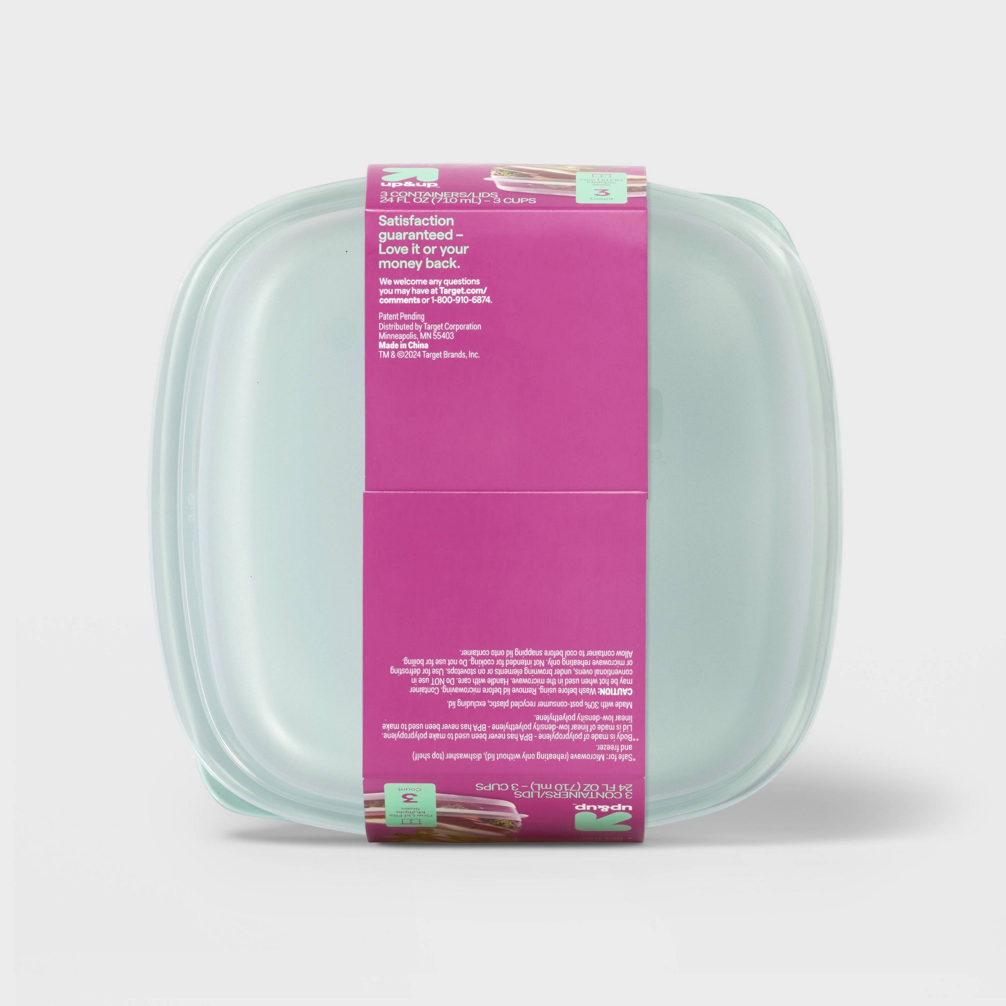 3立方インチの正方形食品保存容器、スナップ蓋付き、キッチン整 - Meal Prep Containers のレビューと価格