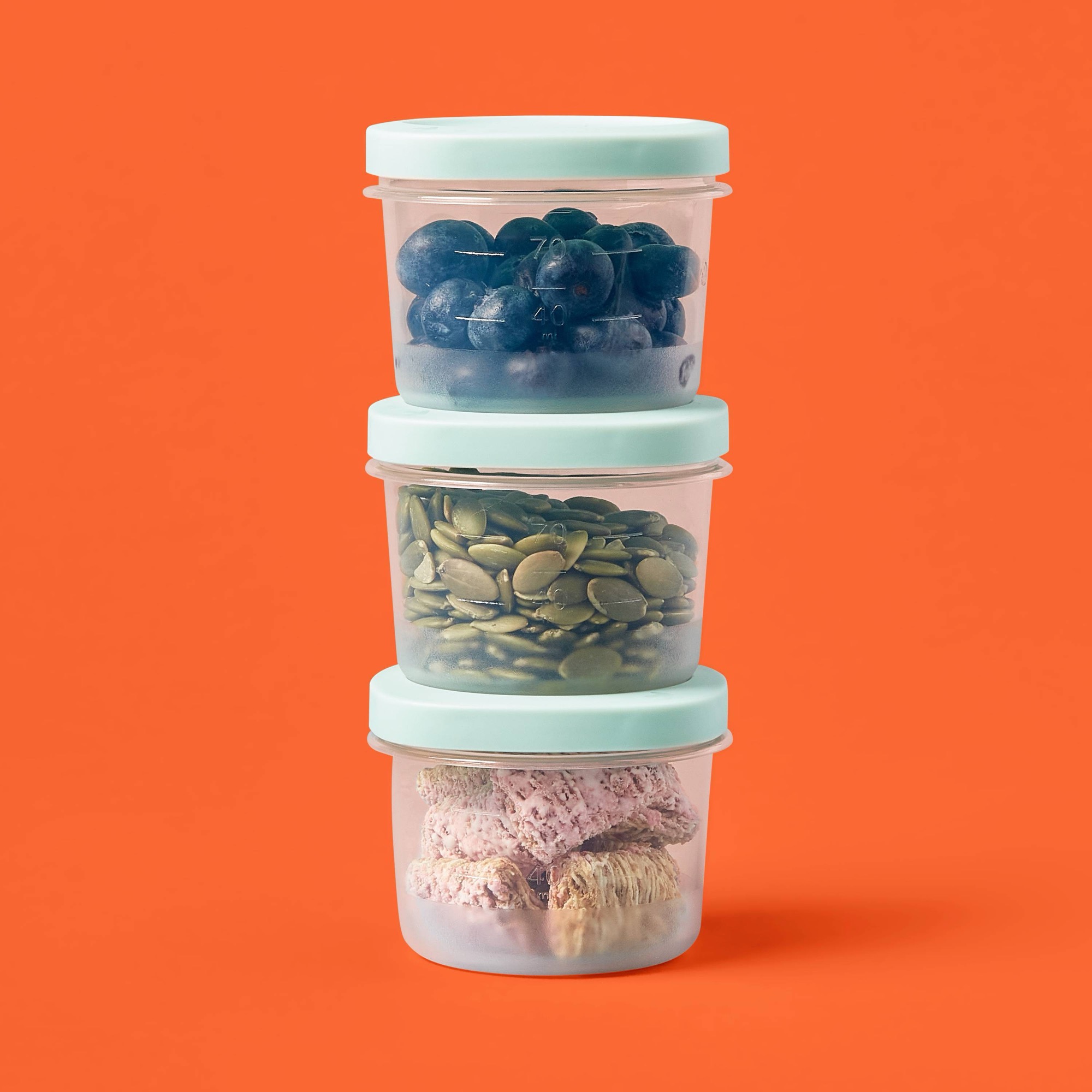 6個入りラウンド型ツイストロック食品保存容器、4液量オンスの - Meal Prep Containers のレビューと価格