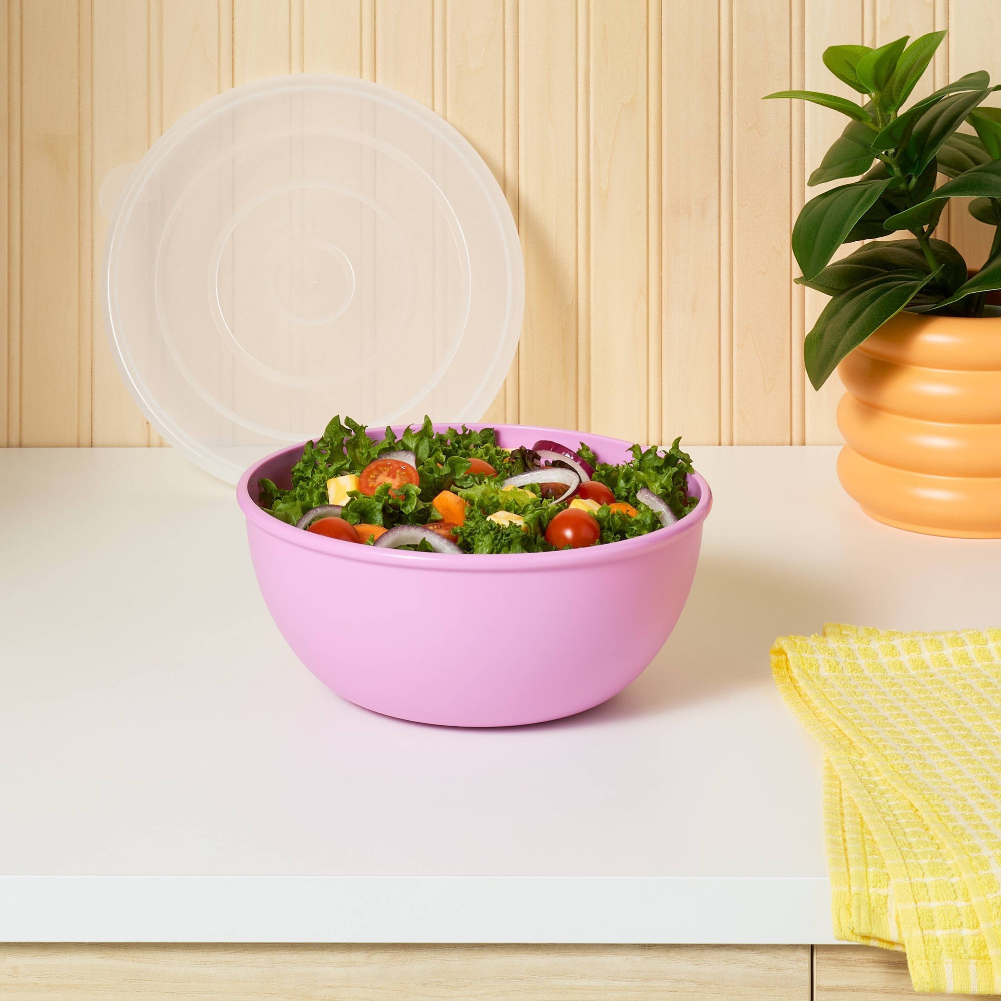 ピンクのボウルと一致する蓋、キッチン、寮、食事の準備や残り物 - Meal Prep Containers のレビューと価格
