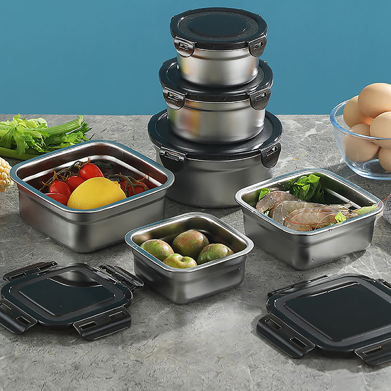 ステンレス製食品容器,新鮮な養蜂ボックス,密閉蓋付き,ランチ - Meal Prep Kits のレビューと価格