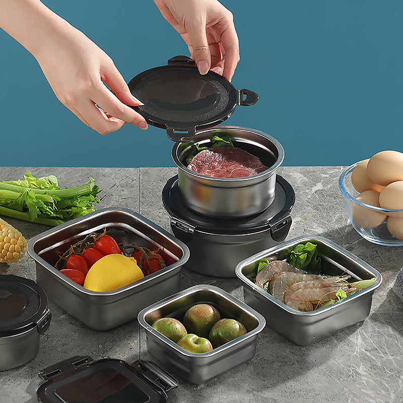 ステンレス製食品容器,新鮮な養蜂ボックス,密閉蓋付き,ランチ - Meal Prep Kits のレビューと価格