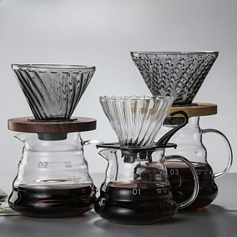 注ぎ込み式コーヒーメーカーセット 高耐熱ホウケイ酸ガラス 注 - Glass Container Set のレビューと価格
