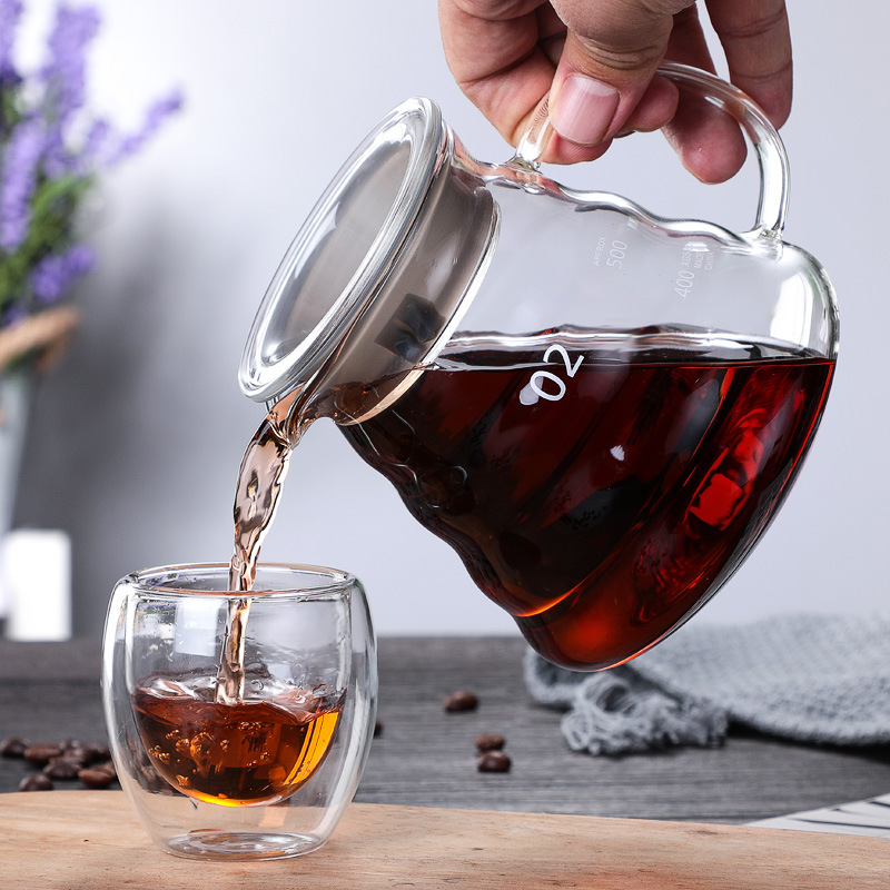 注ぎ込み式コーヒーメーカーセット 高耐熱ホウケイ酸ガラス 注 - Glass Container Set のレビューと価格