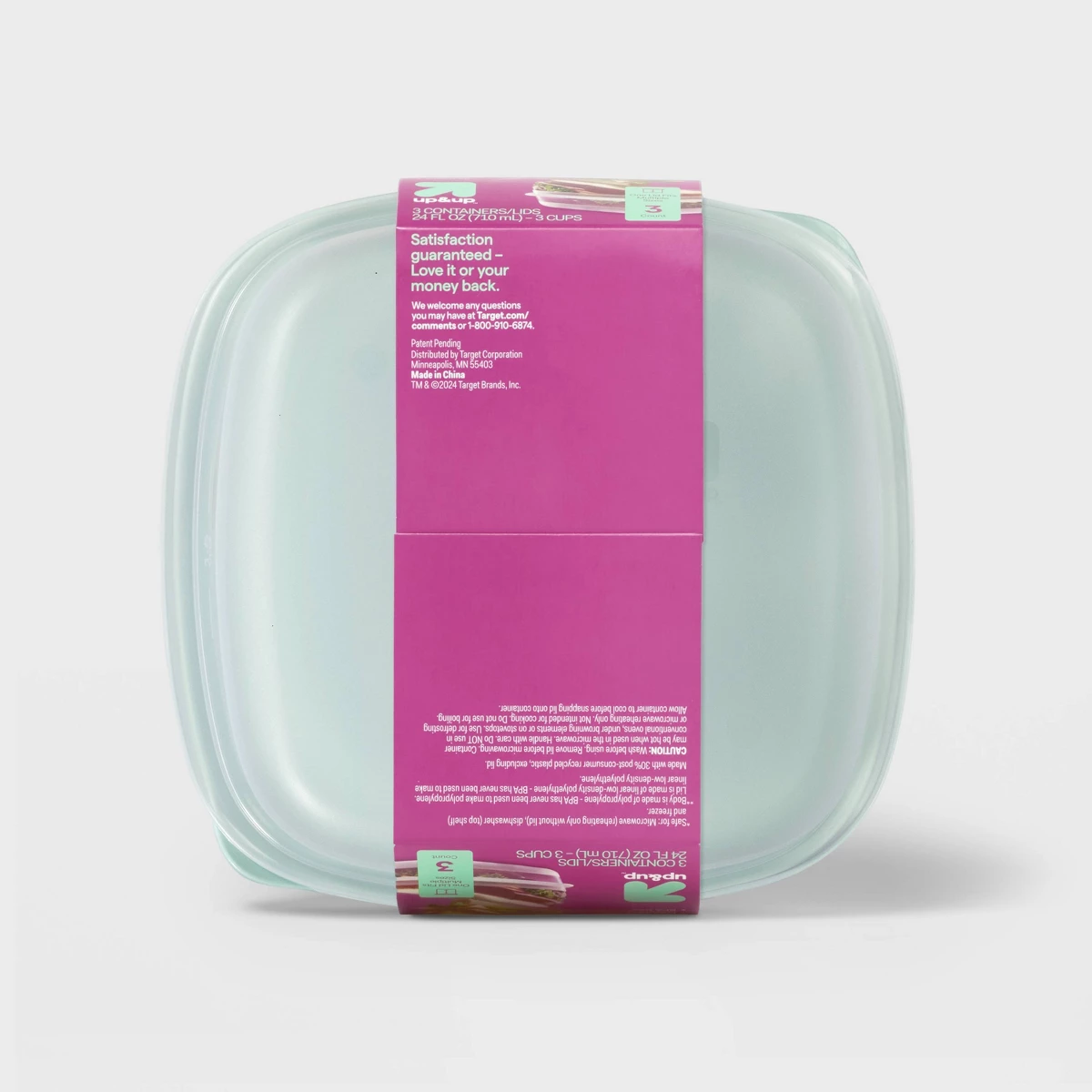 2026年新発売 3個セット 24オンス角型食品保存容器 ミ - Meal Prep Containers のレビューと価格